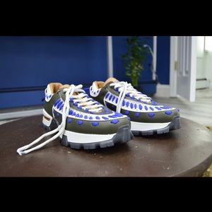 Ermenegildo Zegna Couture Calfskin Sneakers US 11